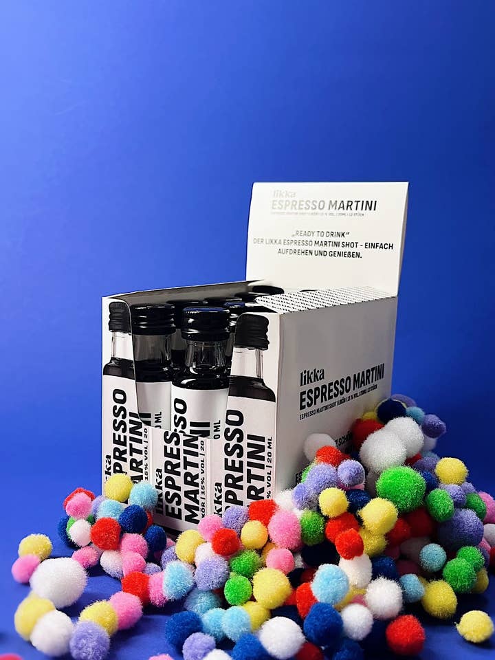 likka Espresso Martini Shot - 12 stk. boks for engroshandel hos likka Spirituosen & Liköre