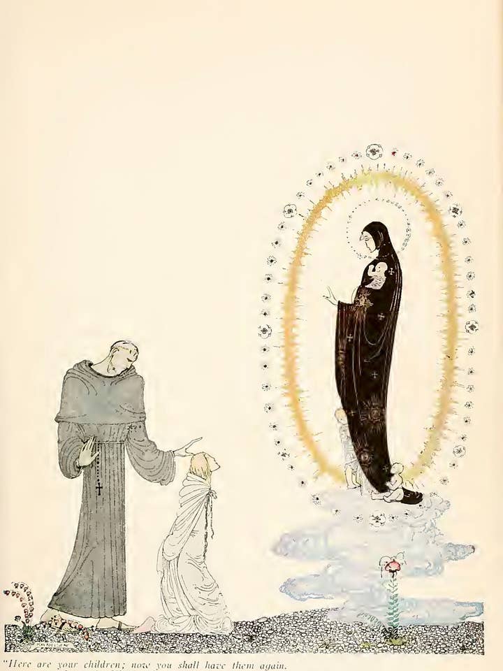 À l'est du Soleil et à l'ouest de la Lune 18, illustrés par Kay Nielsen, 1914 pour la vente par Flashback Shop