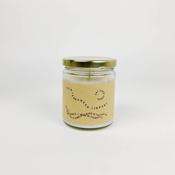 Art Over Order - Wholesale Jar/Filled Candle - Subterranean Library Candle