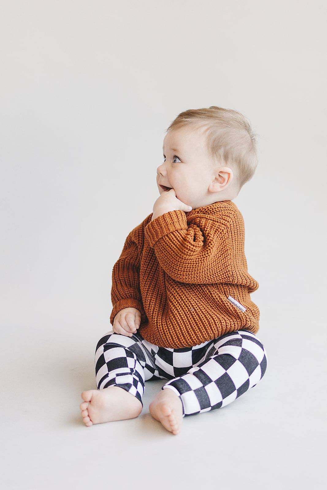 Lucky Panda Kids - Wholesale Knit Sweater - Kids - Chunky Knit Sweater | Rust6