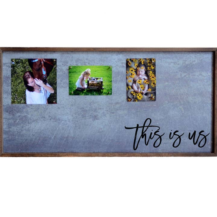 12x24 Magnetic Photo Frame - This is us Horizontal for wholesale by Driftless Studios