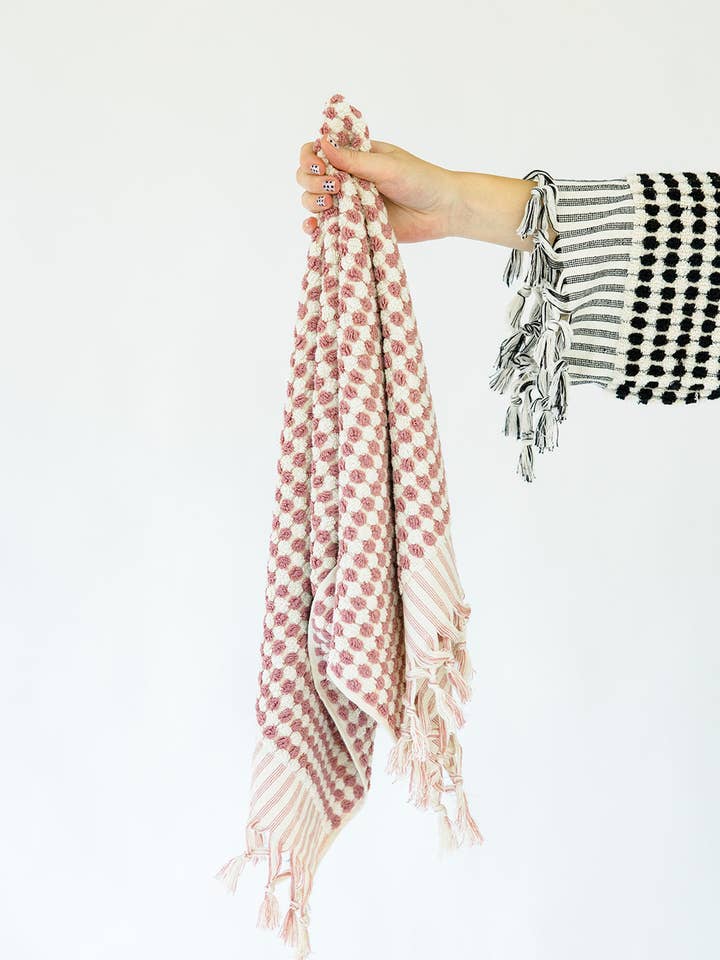 Ros Pom Pom Handduk för wholesale av KISA