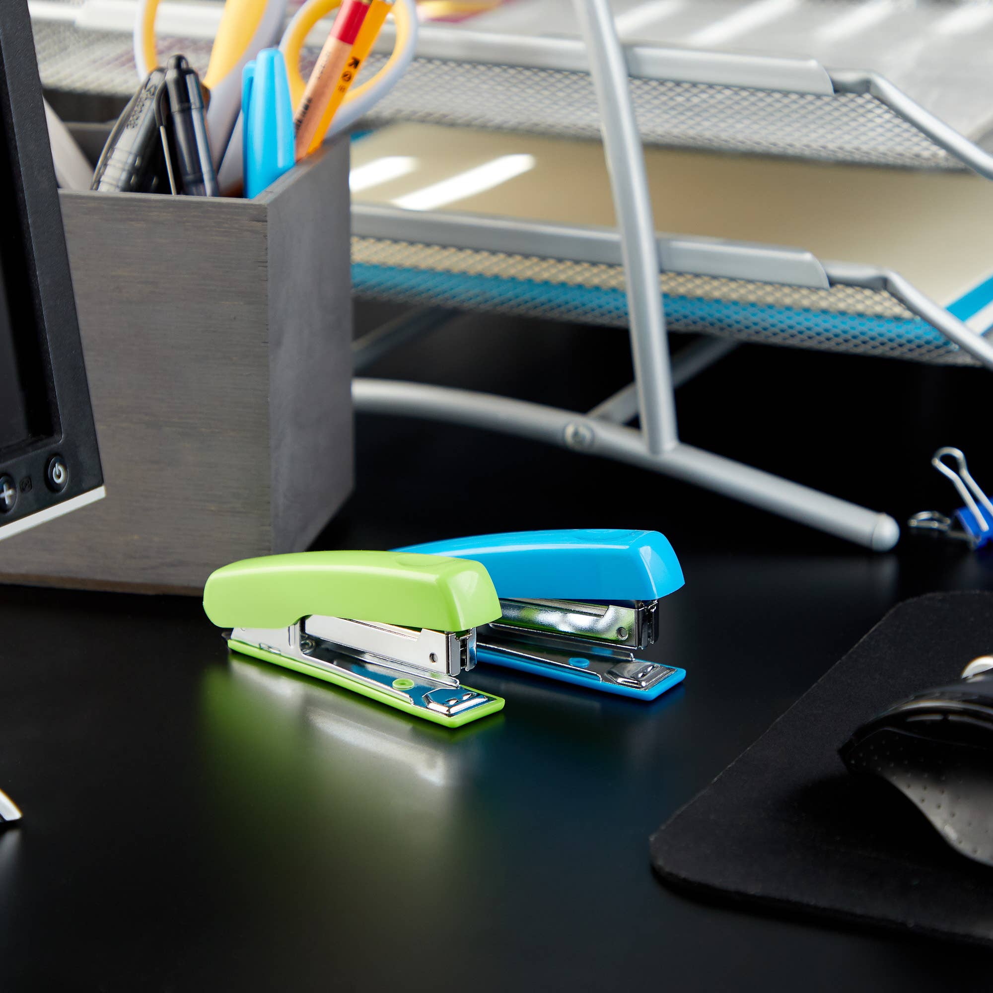 Green Sky - Wholesale Stapler - Ellie - 2 Mini Staplers Blue & Green6