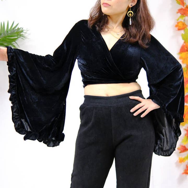 Karma Nepal Crafts - Wholesale Blouse - Women's - Velvet Boho Wrap 7