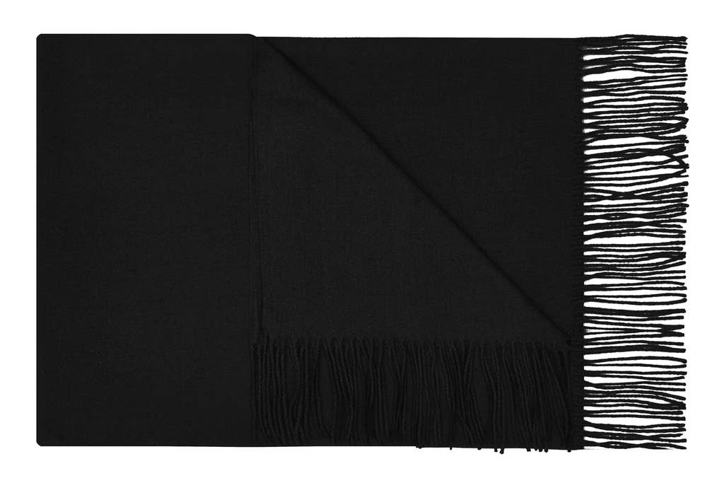 Aavion - Wholesale Scarf - Women's - Super Soft Plain Tassel Scarf Classic Wrap 200 cm x 65 cm12
