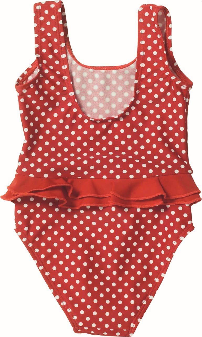 rot UV-Schutz Badeanzug Punkte für den Großhandel auf Faire1