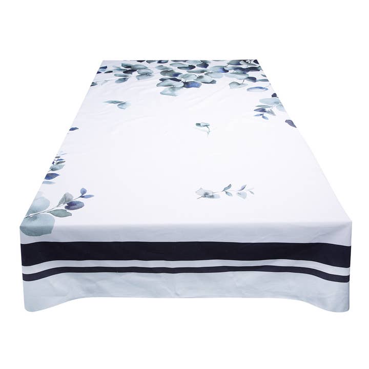 Toalha de Mesa Eucalyptus Marinho - Pequeno: 180 x 250 cm/ 71x98' por atacado de The Lino