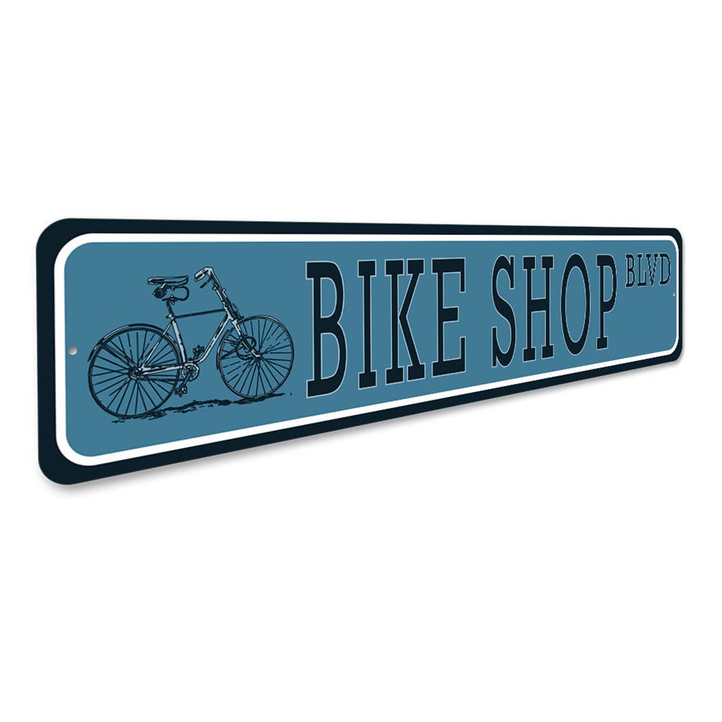 Lizton Sign Shop, Inc - Vente Pancarte - Panneau de rue Bike Shop Boulevard2