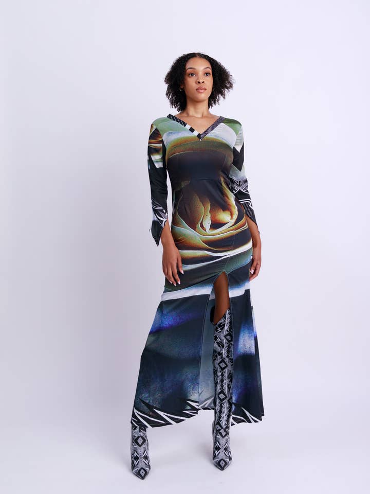 OC Gold Rose Dress for wholesale by Original Crackage