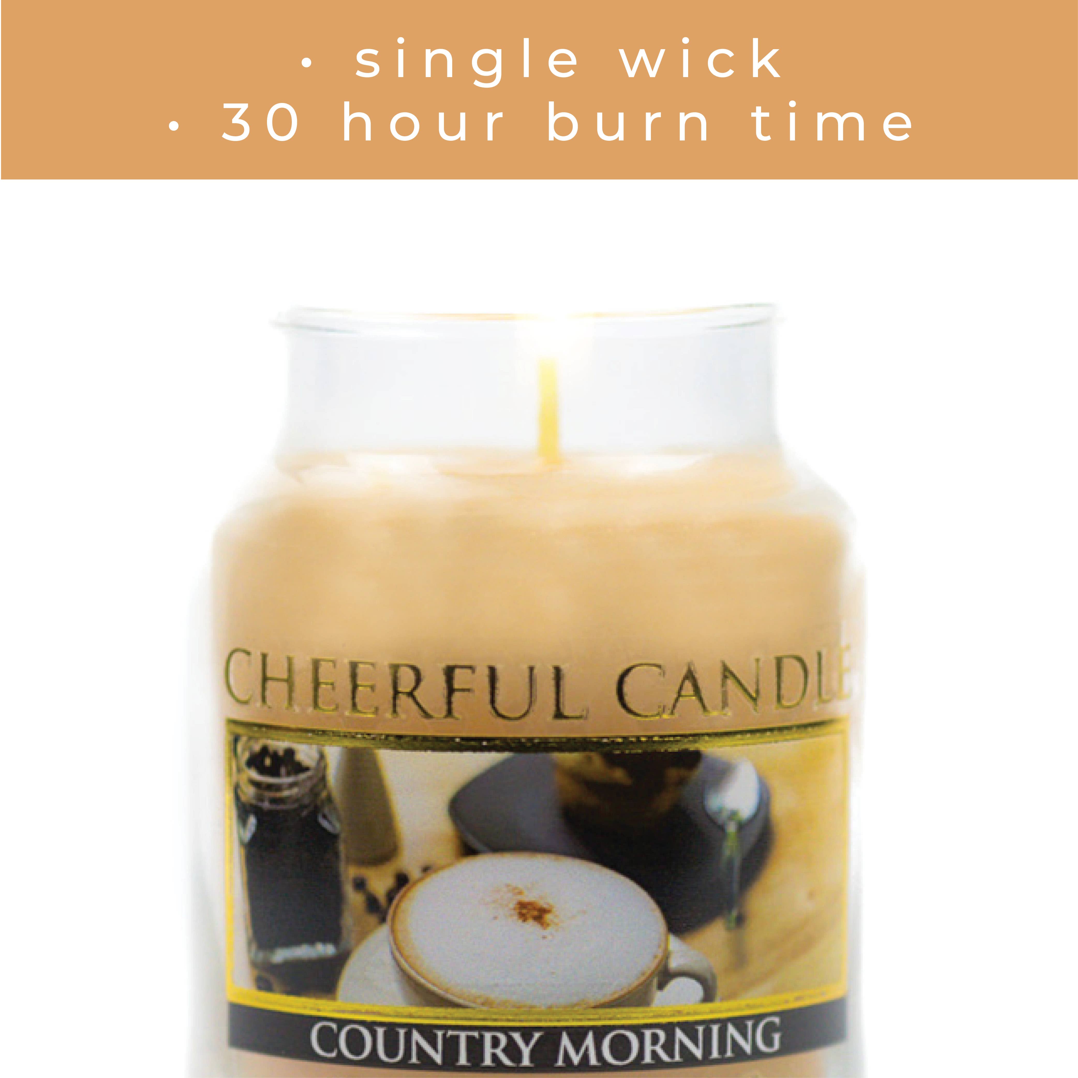 A Cheerful Giver – wholesale Jar/filled candle – Cheerful Candle (6oz.) – Country Morning3