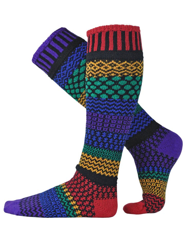Solmate Socks - Wholesale Socks - Unisex - Gemstone Adult Knee Socks | Sustainably Made in the USA