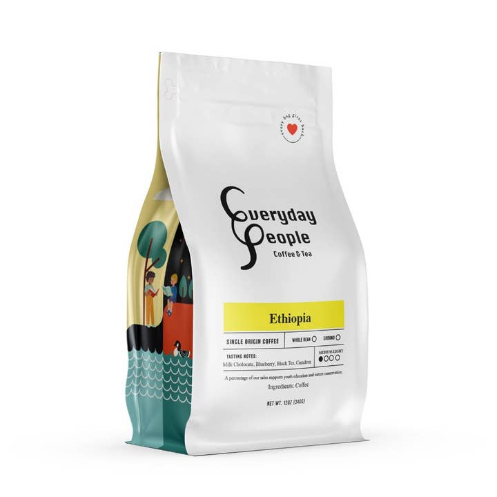 Ethiopia Natural Single Origin- Medium Light Roast for wholesale by Everyday People Coffee & Tea