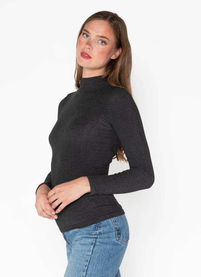 C'est Moi Clothing Co – wholesale Knit top – Women's – Bamboo Mock Neck Top- CEBT12104