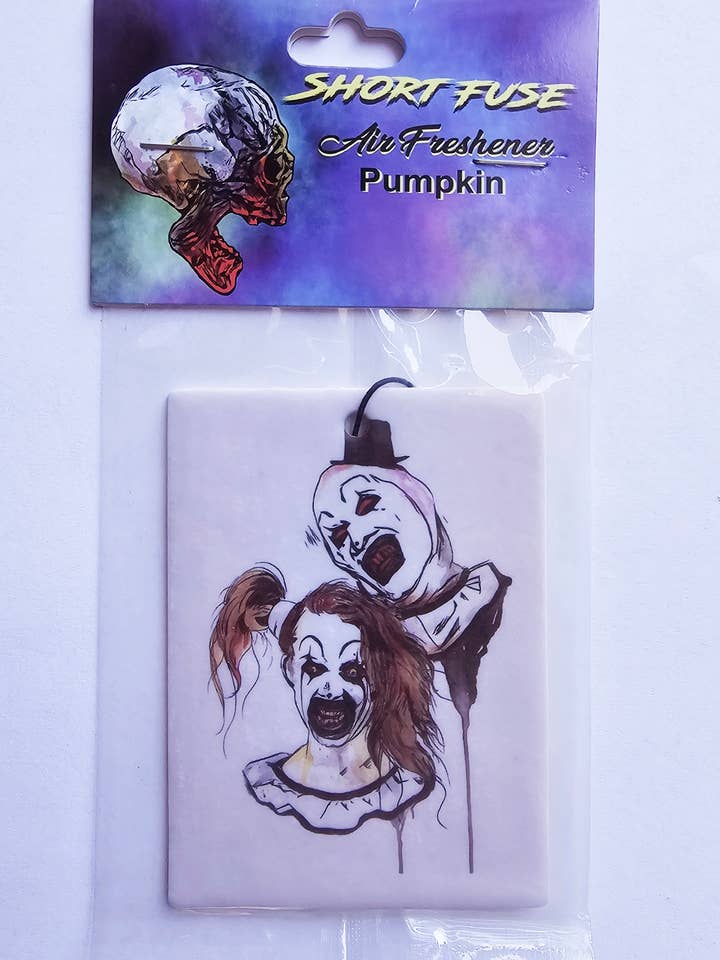 Art the clown with Pale Girl Air freshener for wholesale by Wild Wolf Halloween