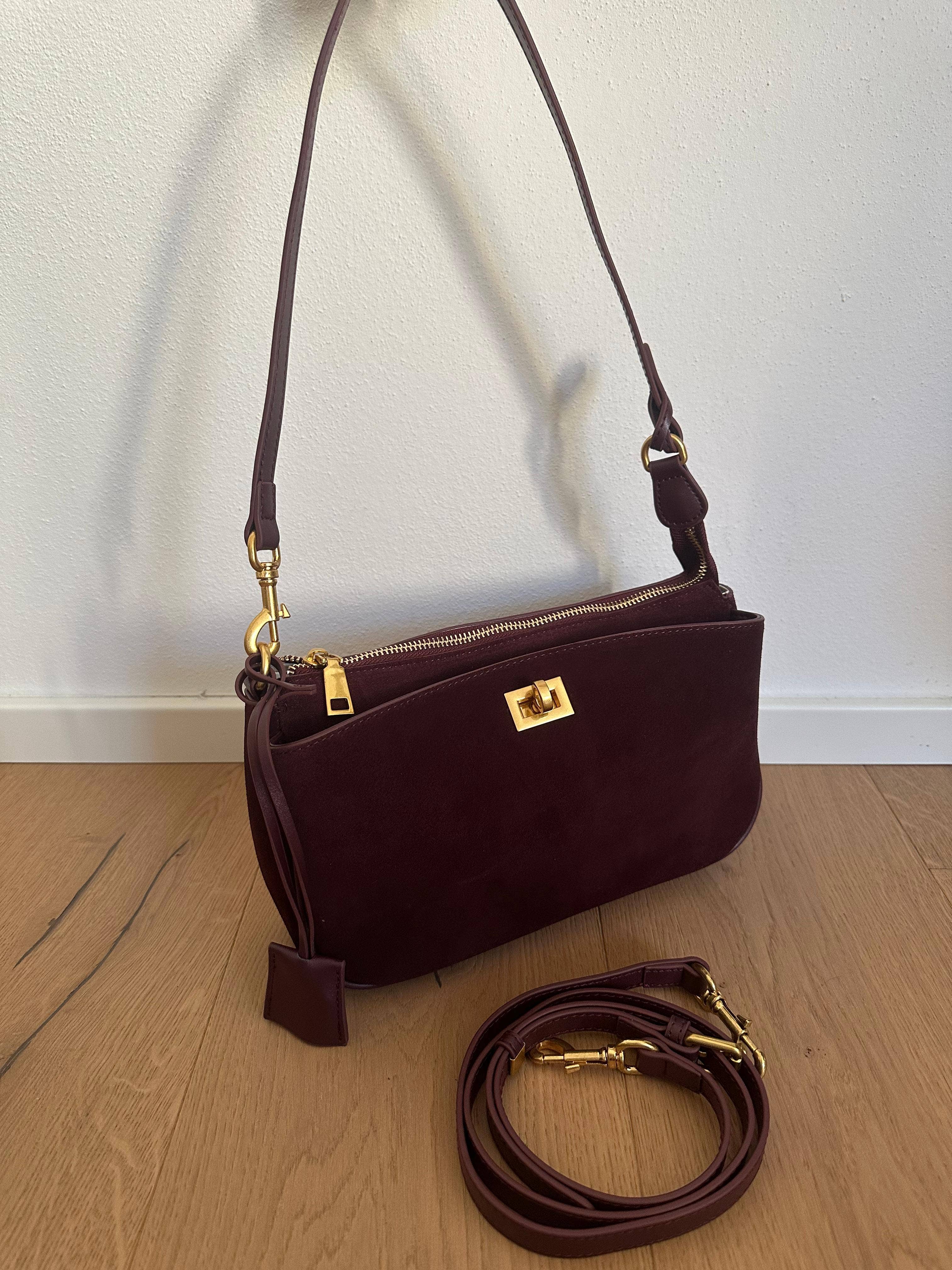 Zhade – wholesale Axelväska - Dam – TEXAS kuvertväska - LITEN mocka3