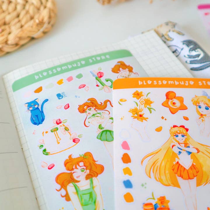 BlossomBujo Store - Wholesale Sticker - Stickersheet Vinyl - Sailor Moon30