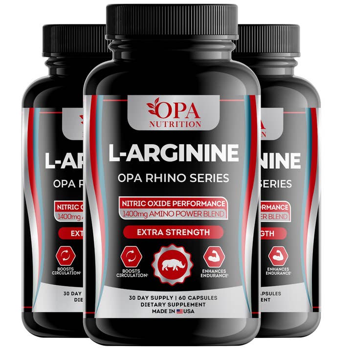 OPA Nutrition - Wholesale Oral supplement/vitamin - L-Arginine Complex – Nitric Oxide, Energy & Endurance · 60ct3