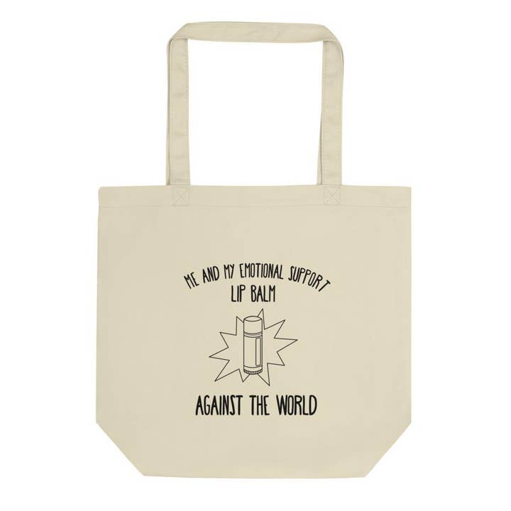 "Emotional Support" Tote Bag por atacado de Tiny Cow Designs