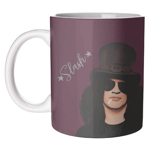 Mugs 'Male Icons: Slash' by Giddy Kipper for wholesale by ART WOW