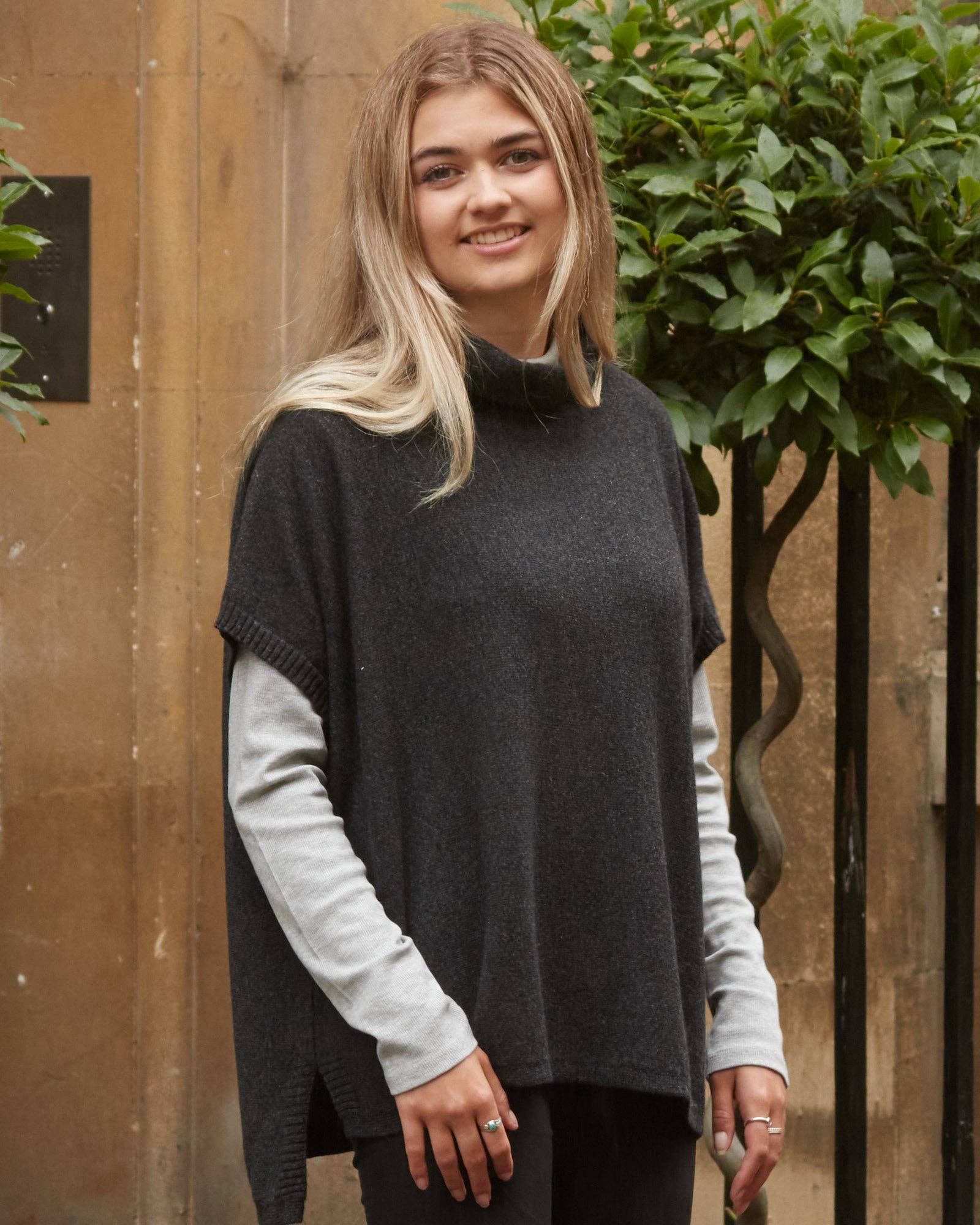 Cadenza Italy Ltd - Vente Tunique – femme - Tunique classique en mélange de cachemire6