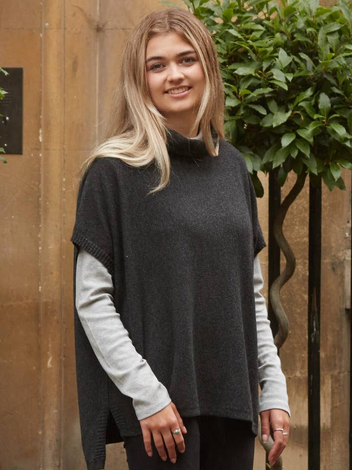 Cadenza Italy Ltd – wholesale Tunika - Dam – Klassisk tunika i kashmirblandning6