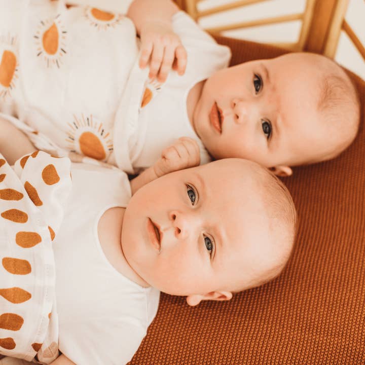 Luca & Co - Wholesale Swaddle – Baby - Ochre Swaddle1