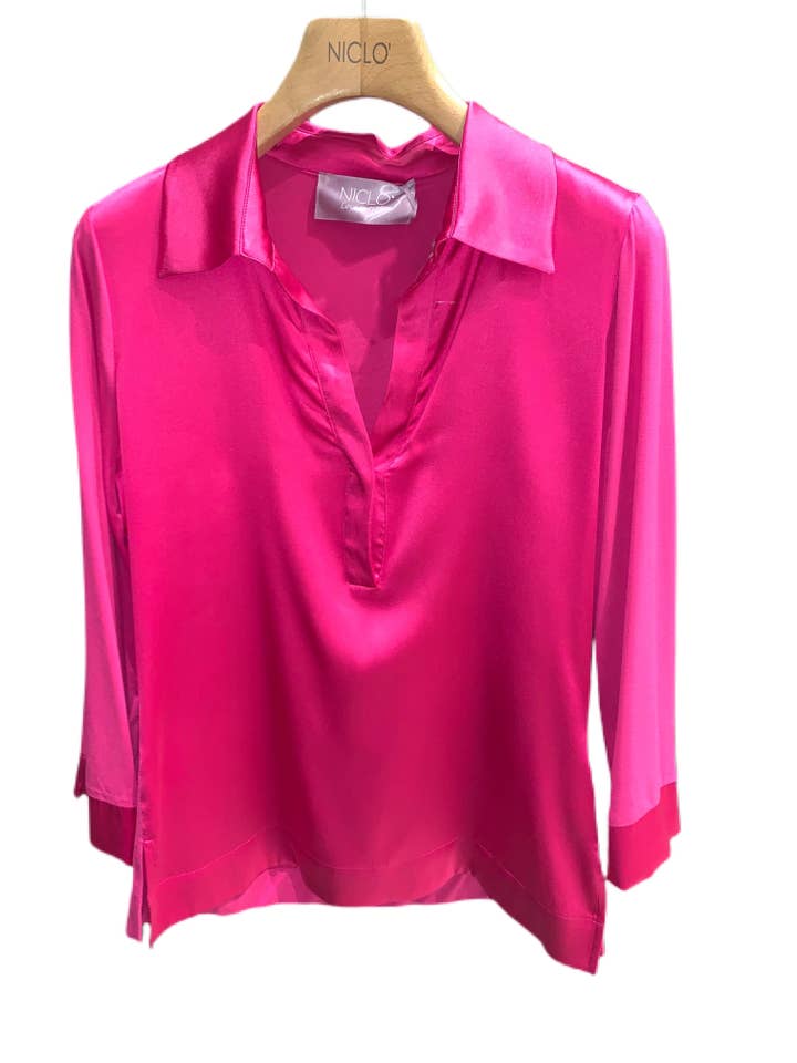 Silk polo shirt #2231077 for wholesale by NICLO' love in italy