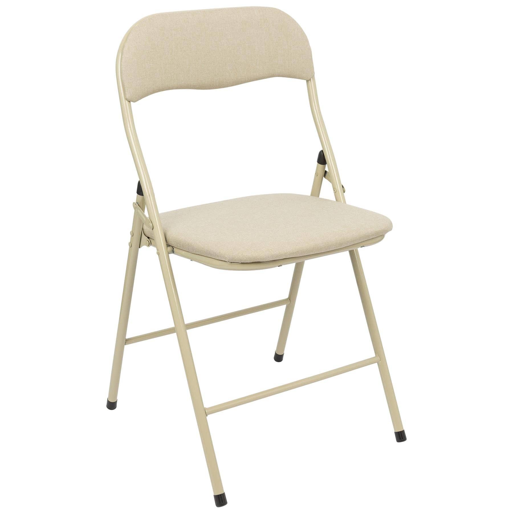 Rinkit Ltd - Wholesale Folding Chair - Fabric Padded Metal Folding Chair - By Harbour Housewares0