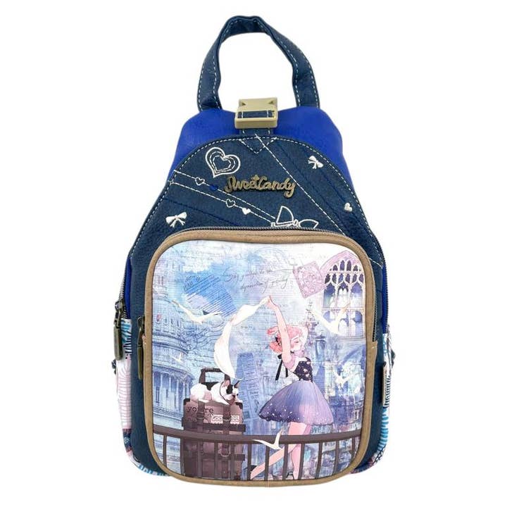 Sweet Candy Backpack with Doll and Exterior Pockets C289-03 for wholesale by Chenson & Gorett