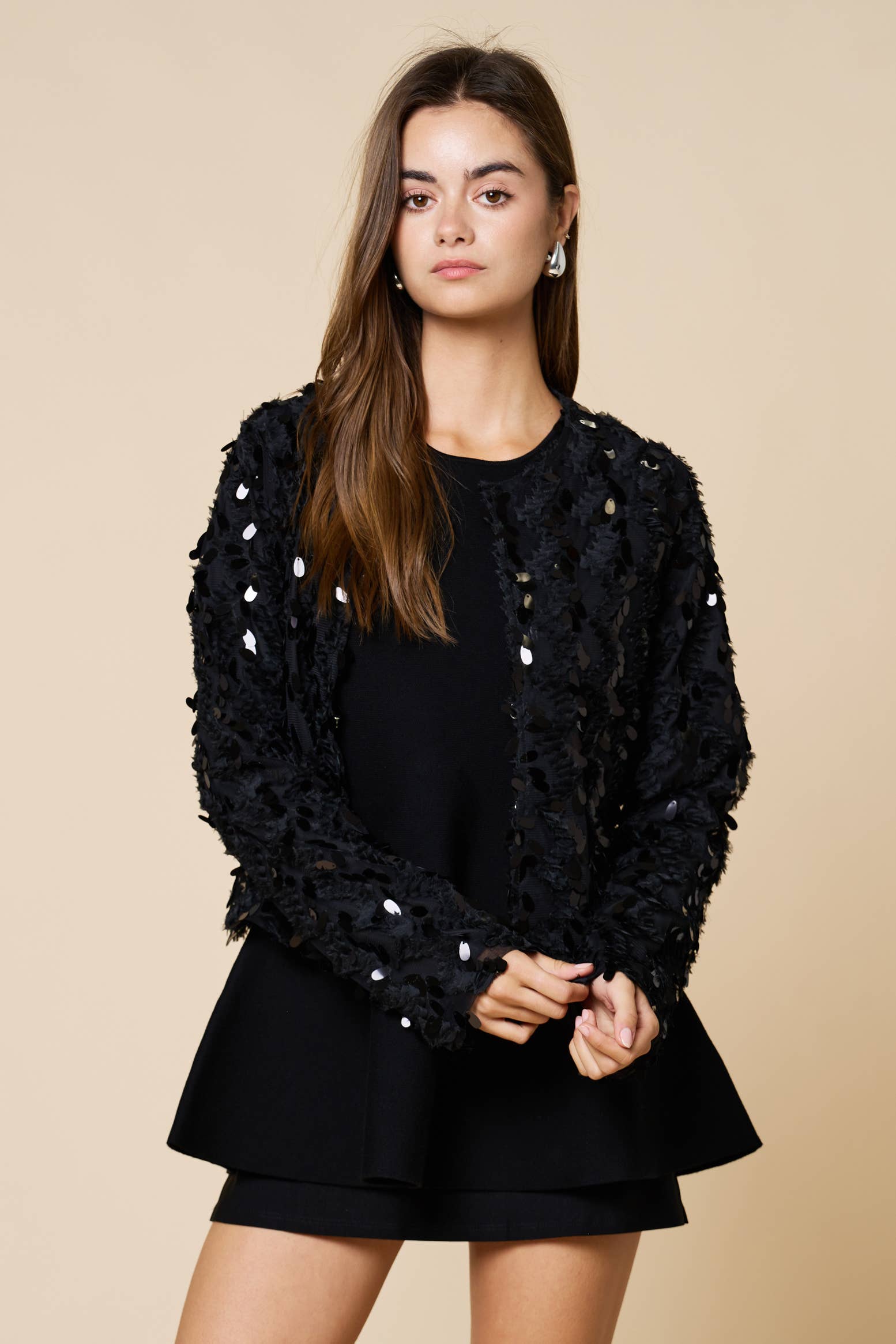 Lalavon - Vente Cardigan – femme - Cardigan ValentinenSequin11