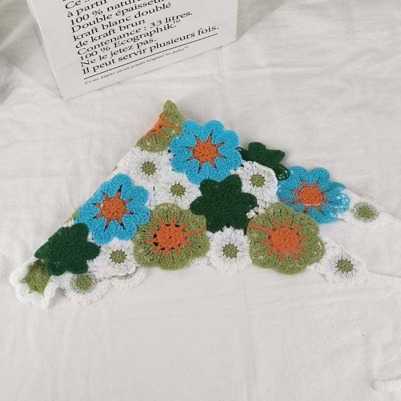 MKS America - Wholesale Bandana - Women's - Cherry Strawberry Floral checkered Crochet Bandana -56colors52