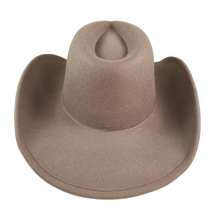 AdornWise - Wholesale Cowboy Hat - Unisex - Vegan Felt Classic Cowboy Hat – Adjustable & Durable