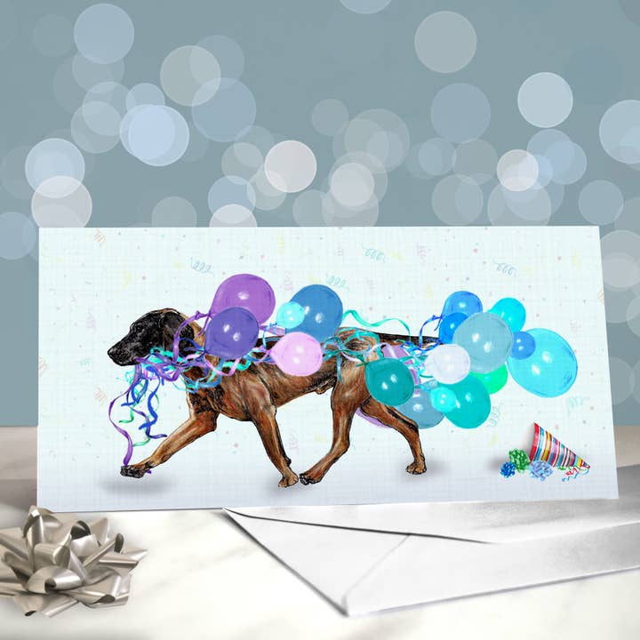 Bavarian Mountain Hound - Variety of Birthday Cards for wholesale by Amber Marie Studio