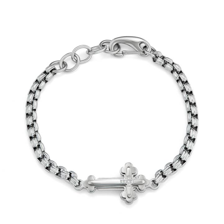 Pulsera Chapel Cross para venta al por mayor de Black&Blue
