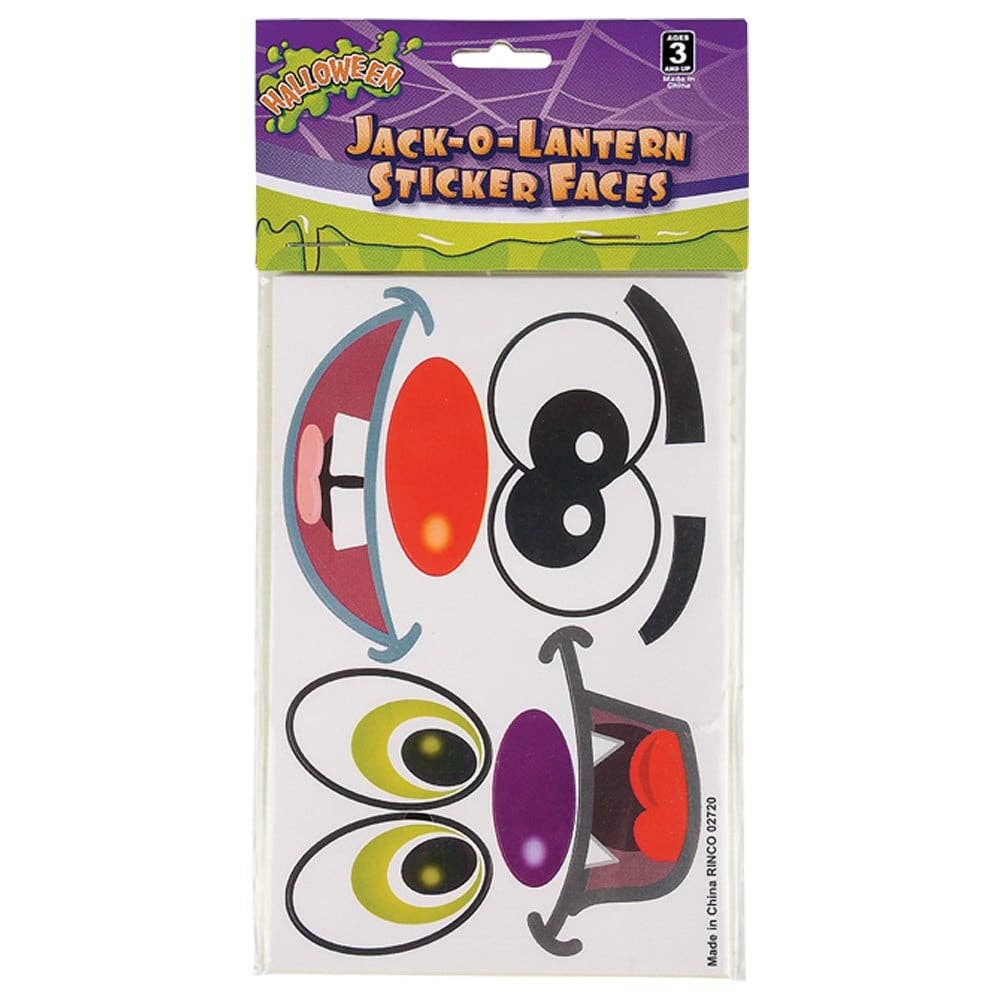 La Luna Bella - Toys - Vente Autocollant - Enfant et bébé - AUTOCOLLANTS JACK- O-LANTERN POUR CITROUILLES LLB Sticker2