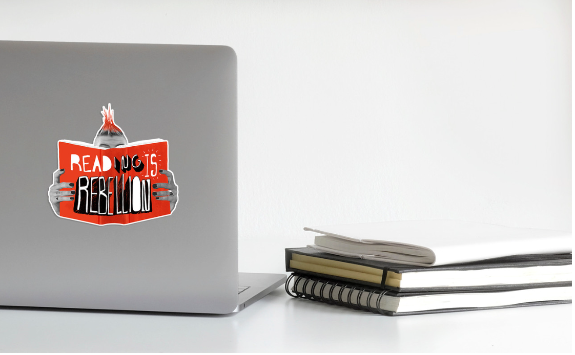 Echo-Lit - Wholesale Sticker - Reading is Rebellion Sticker1
