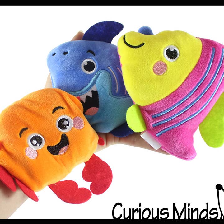 1 Ozean-Plüsch bewegliches sandgefülltes Fidget-Spielzeug sensorischer Stress für den Großhandel von Curious Minds Toys