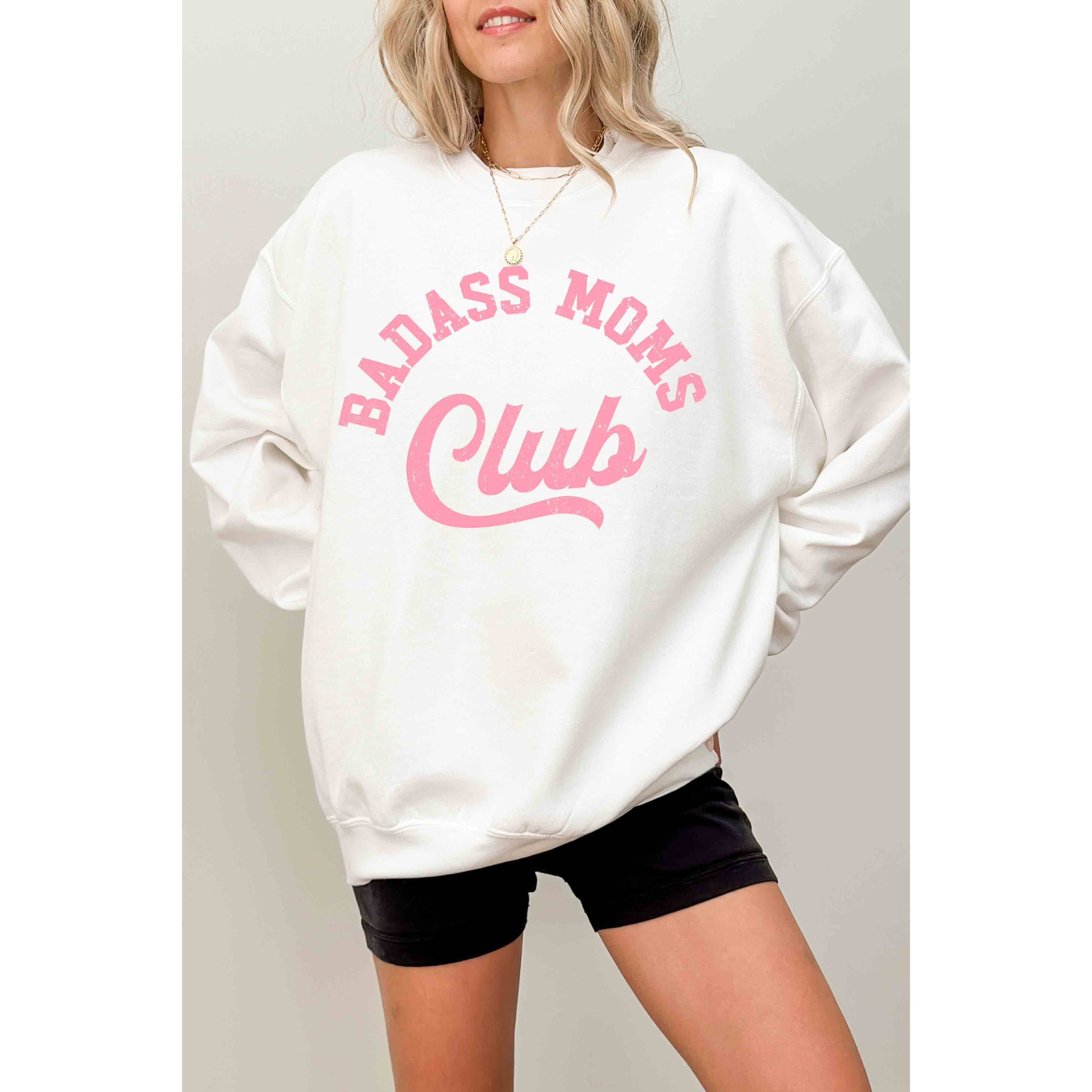 BLUME & CO. - Wholesale Graphic Sweatshirt - Women's - BADASS MOMS CLUB Oversized Graphic Sweatshirt1