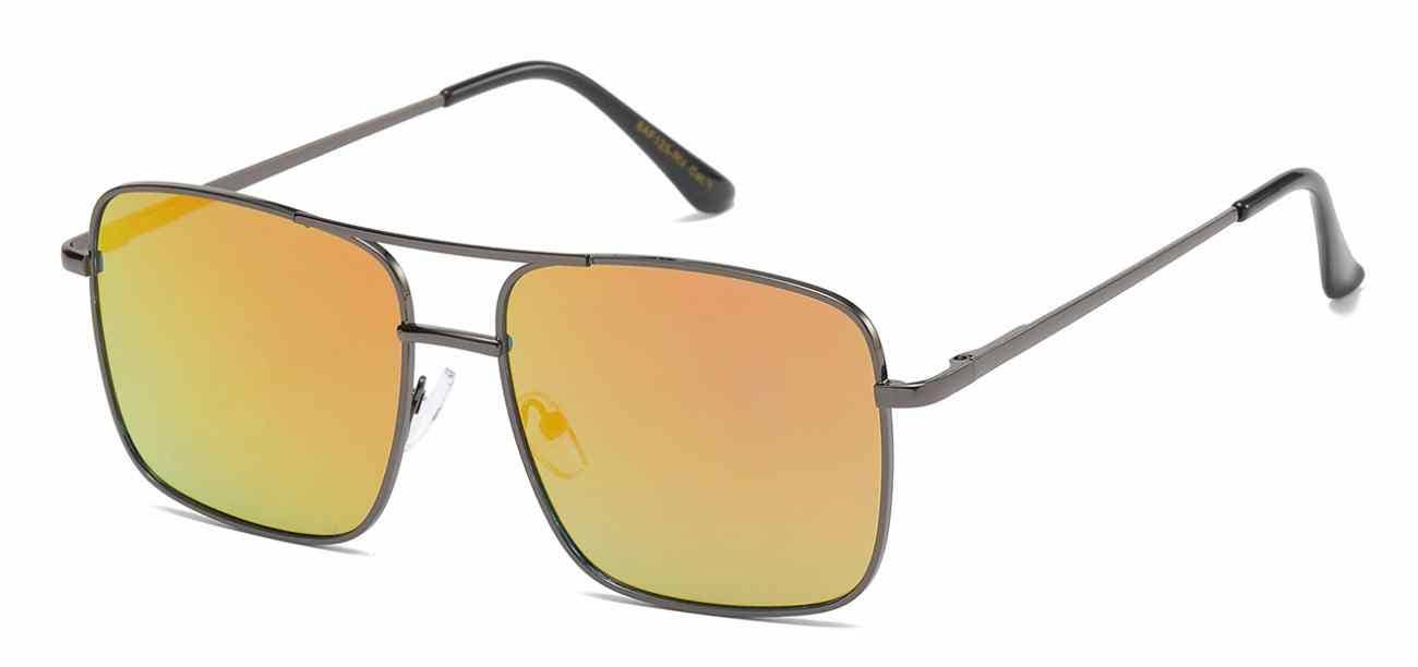 Sunrayzz Imports - Vente Lunettes de soleil – unisexe - AirForce Square Métallique Aviateur af137-rv1