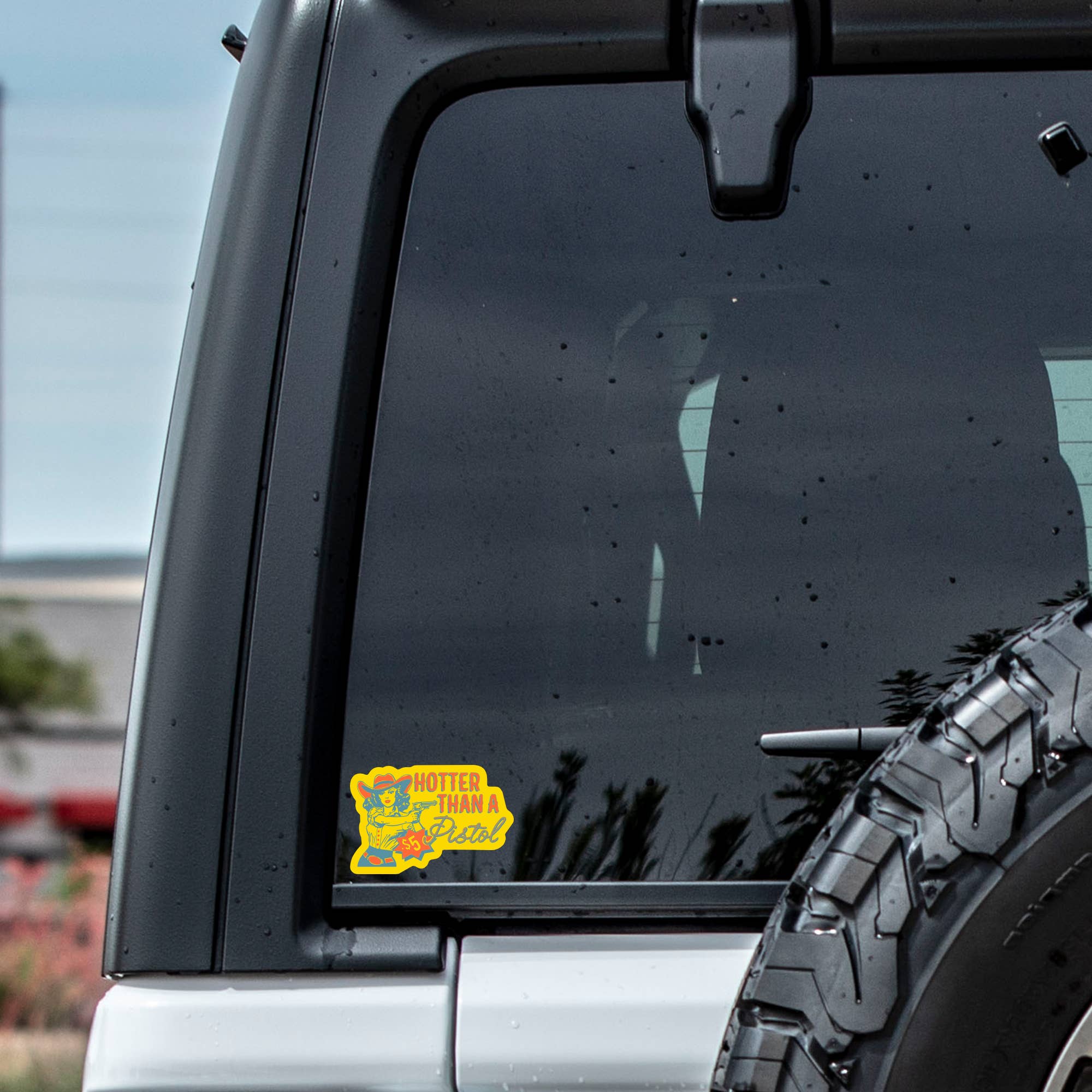 Juju and Moxie - Wholesale Phone & Laptop Stickers - Hot Pistol Cowgirl Sexy Western High Quality Vinyl Sticker 3