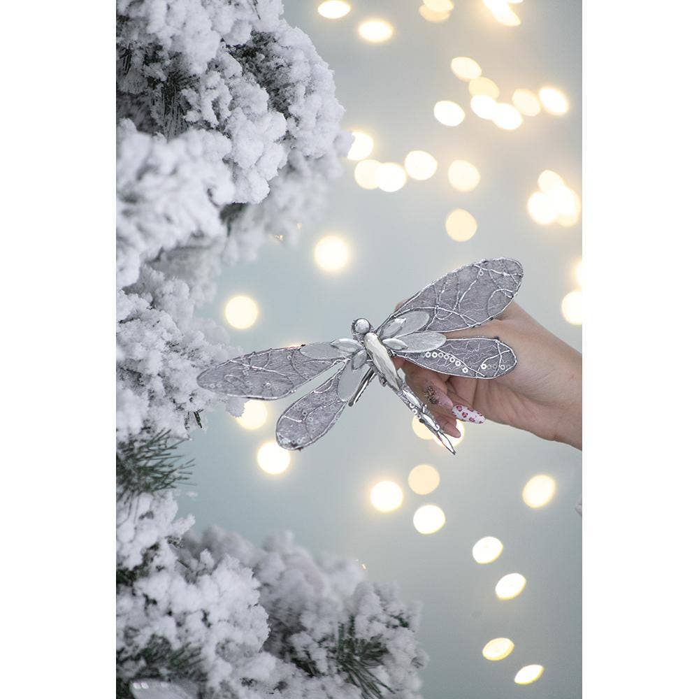 A&B Home Group Inc. - Wholesale Ornament - 8x4x2"H Dragonfly Clip On Ornament Blue 216EA/CTN2