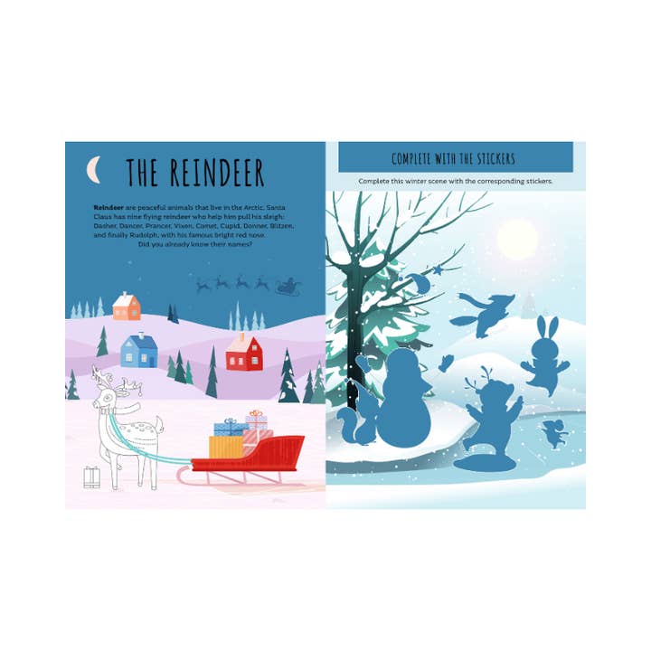 Axis Toys & Gifts - Wholesale Sticker – Child & baby - Sassi Stickers and Activities Book - Christmas