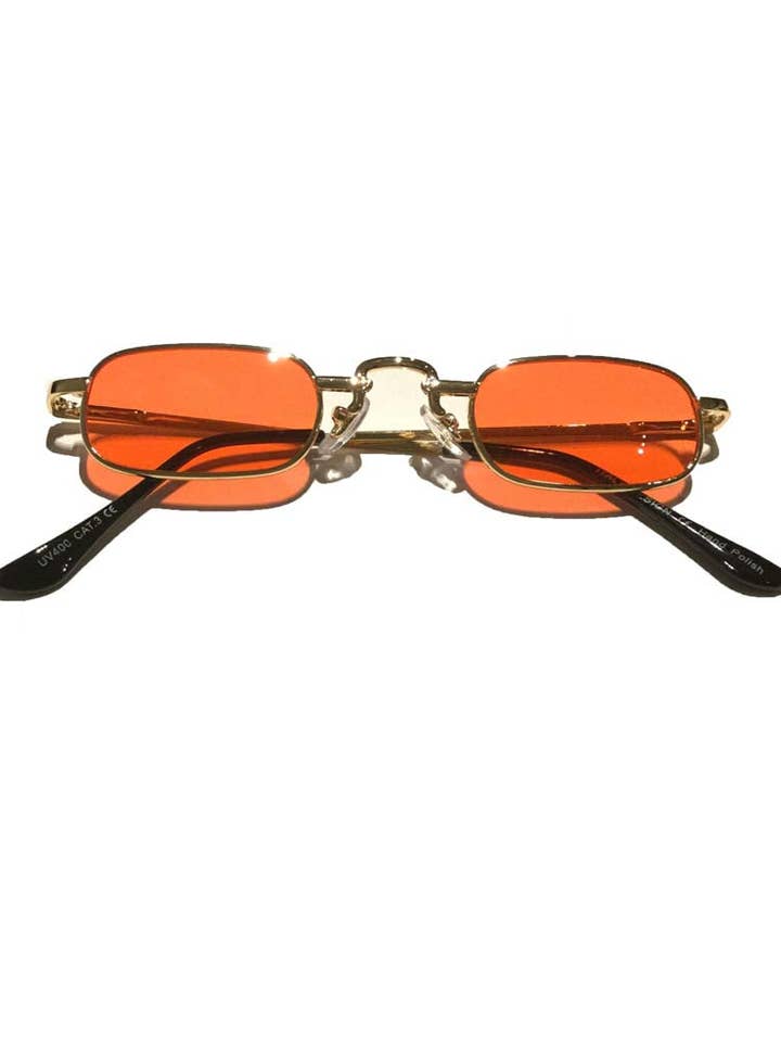 Slim Metal Rectangular Sunglasses for wholesale by Urbiana