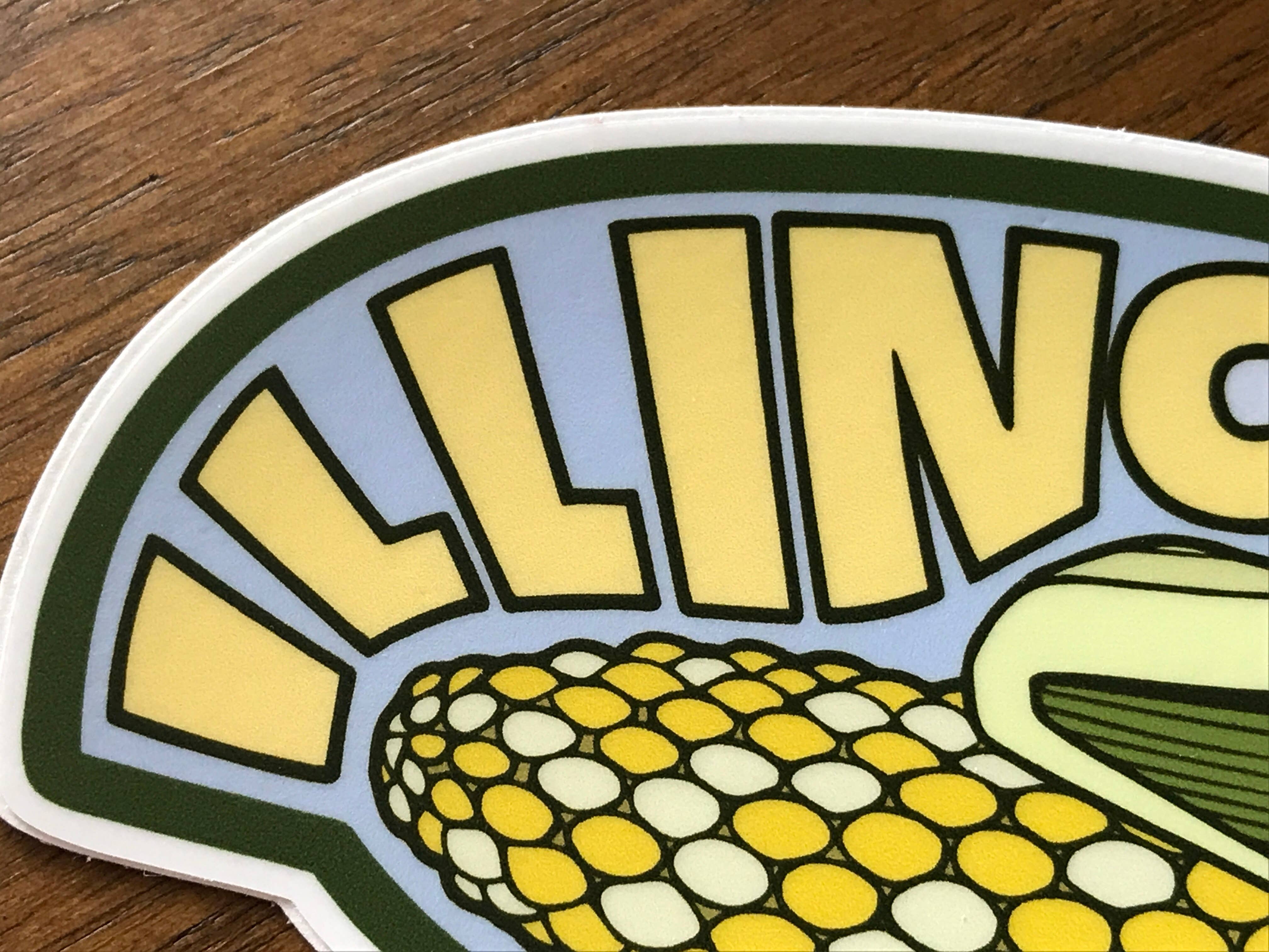 Sprouted Scribbles - Wholesale Sticker - Cute Illinois Sticker Corn Husk Human Drawn Vinyl Decal5