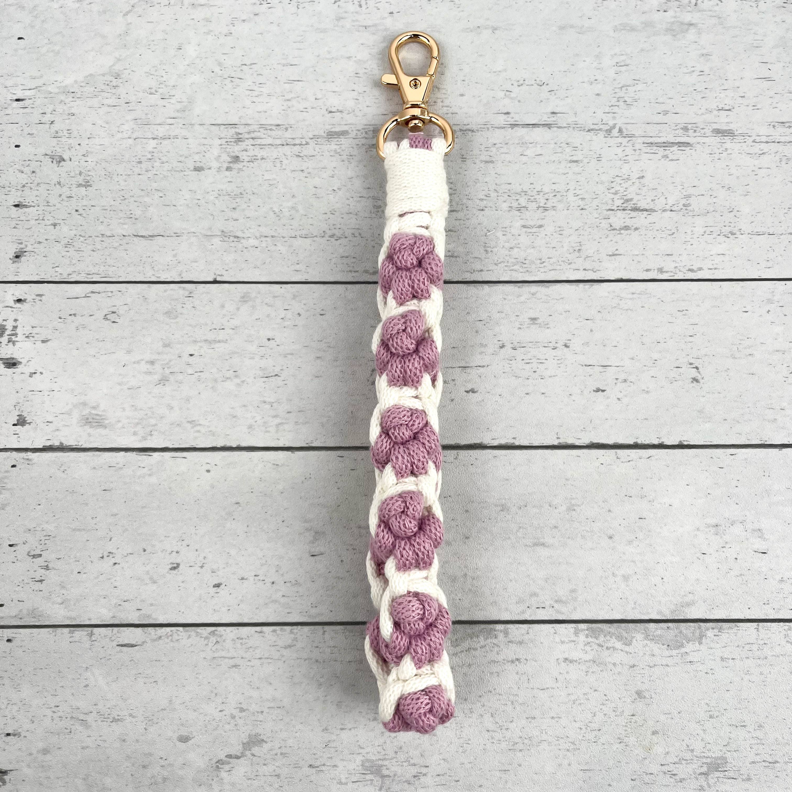 SoapElenGlen - Vente Porte-clés – femme - Bracelet de poignet patte de chat fait main, porte-clés et sangle de téléphone mignons1