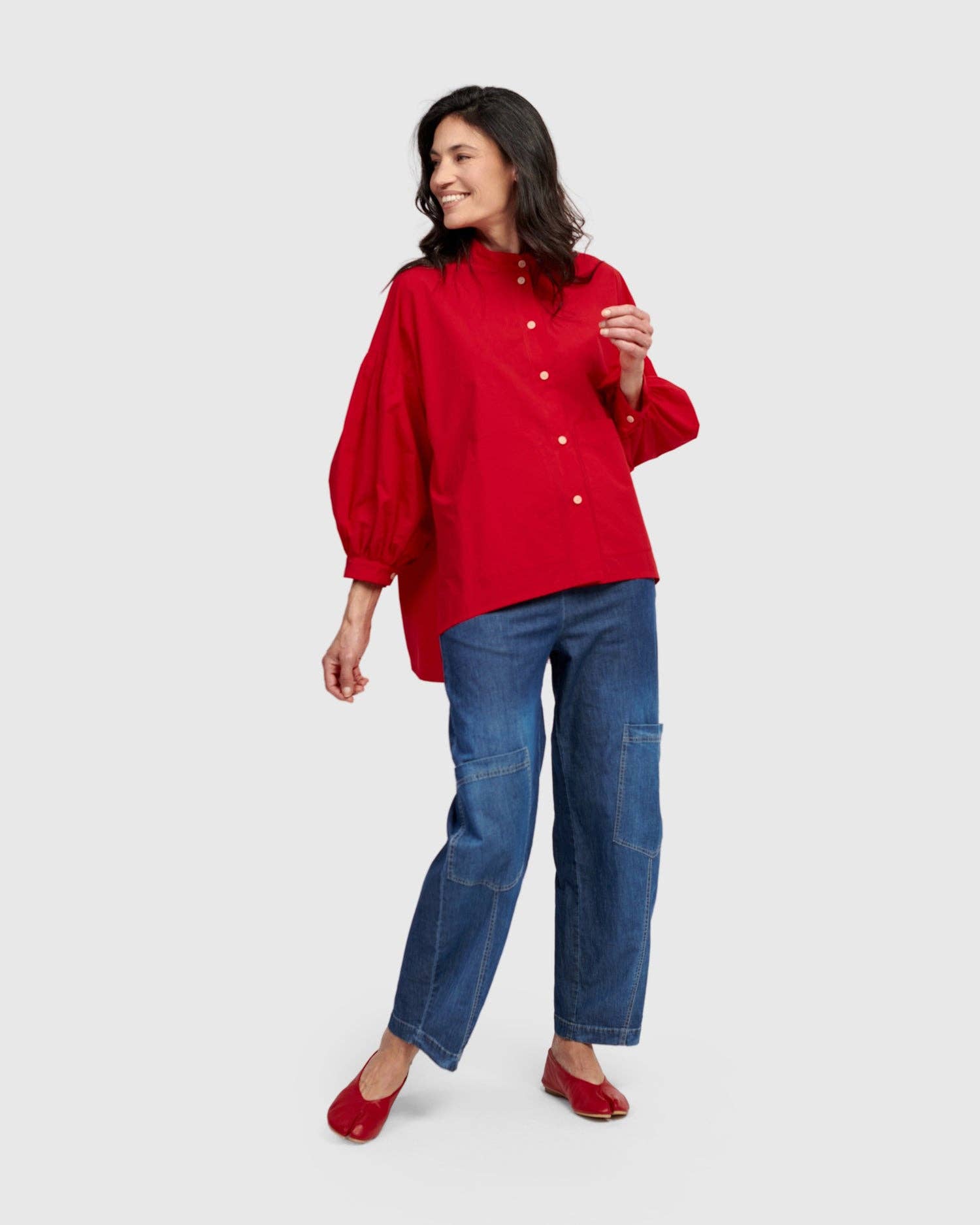 Papaya Relaxed Pants, Denim for wholesale on Faire1