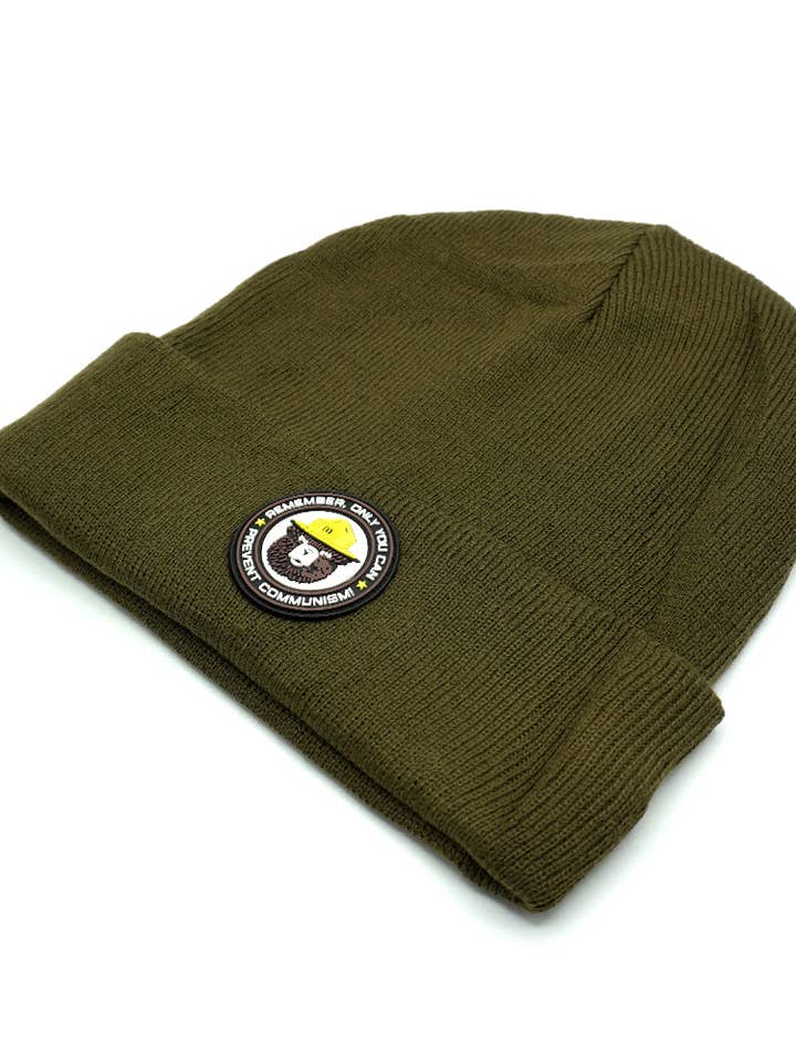 Only You Can Prevent Communism Beanie PVC Patch Beanie for wholesale by Shield Republic
