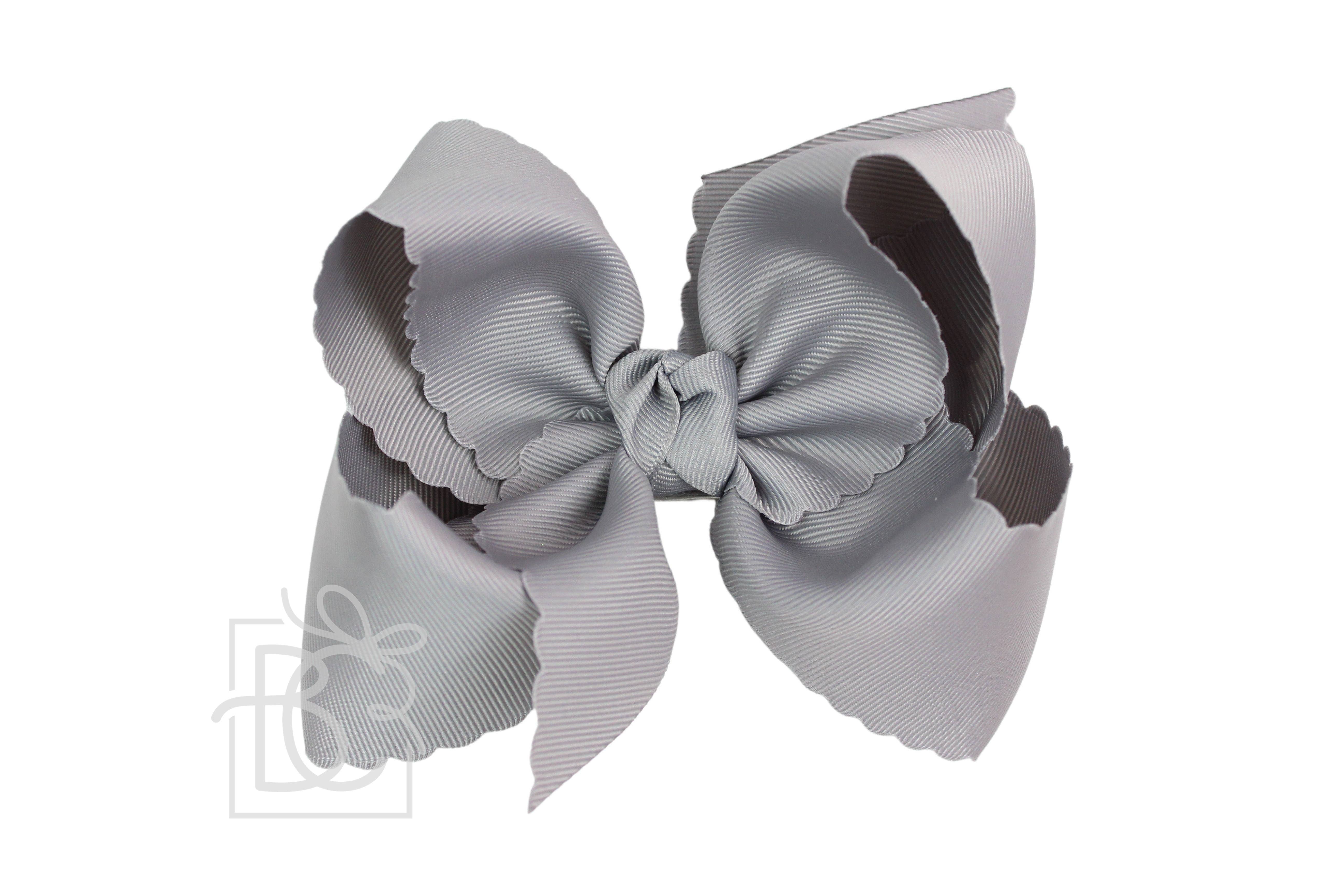 Beyond Creations, LLC – wholesale Hair bow – Kids – SCALLOPED EDGE BOW54