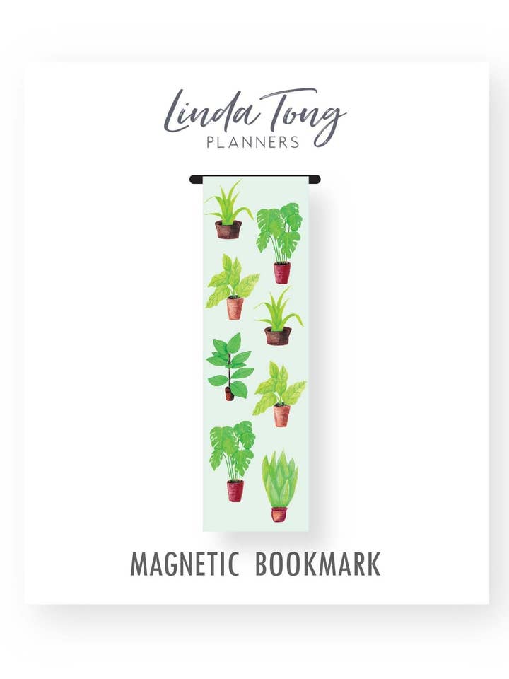 House Plants Magnetic Bookmark for wholesale by Linda Tong Planners