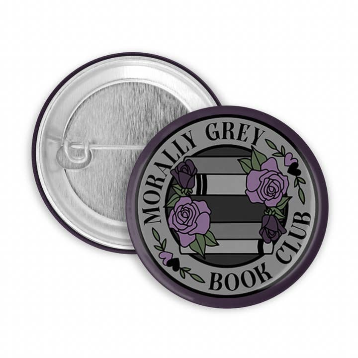 Chapa de Club de Lectura Moralmente Ambiguo para venta al por mayor de The Pin Pal Club